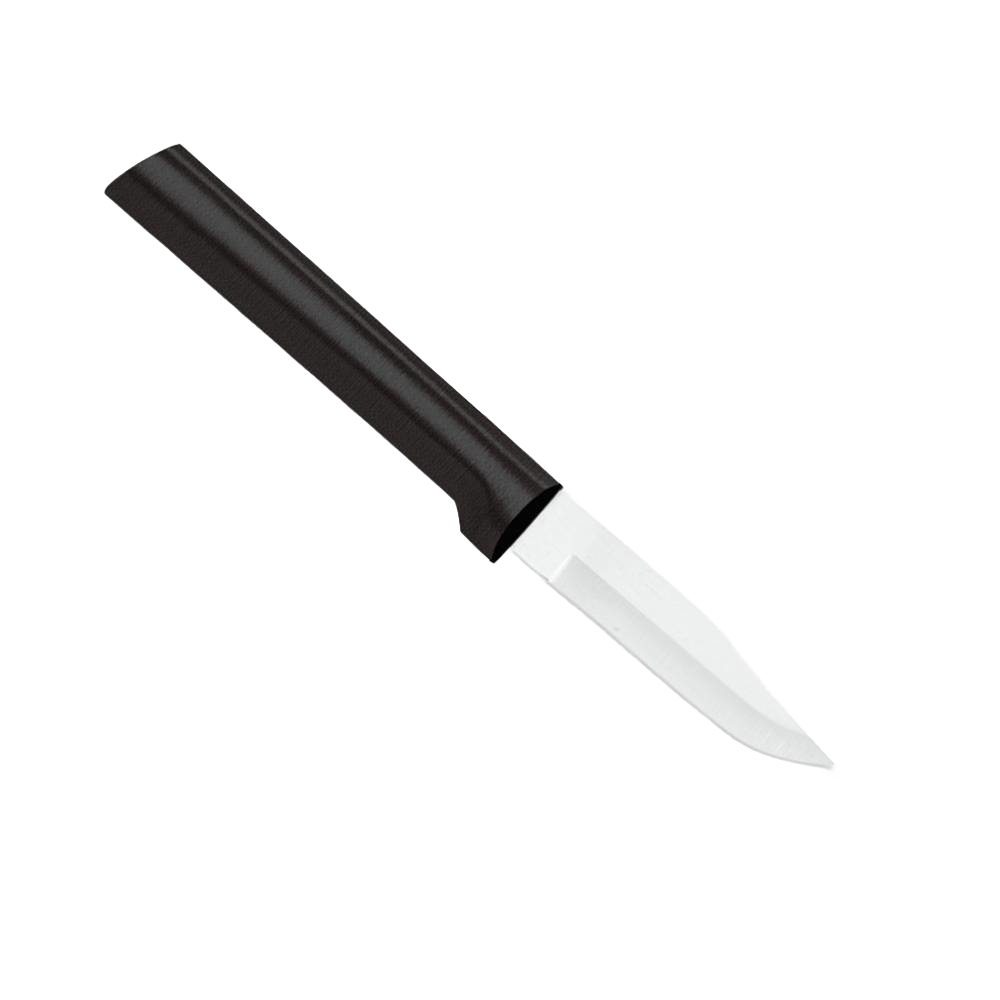 Black peeling paring knife with ergonomic handle, ideal for kitchen utensils and cooking tools under $50 collection
