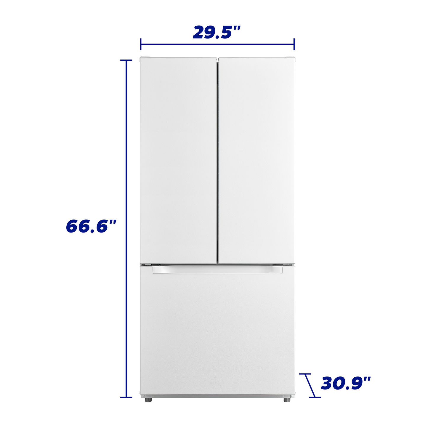 Element Electronics 18.4 cu. ft. French Door Refrigerator - White, ENERGY STAR (ERFD19CGCW)