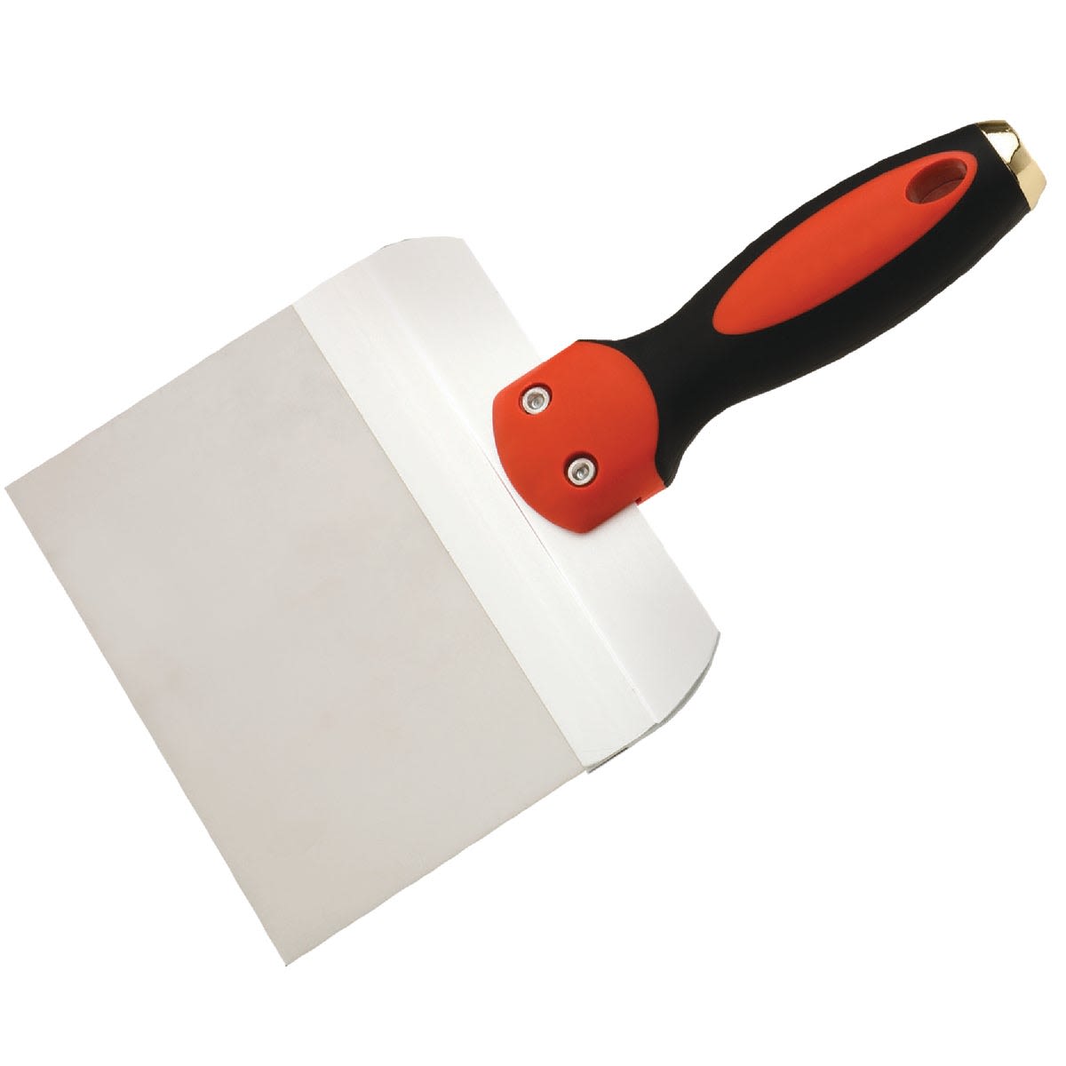 6-inch stainless steel taping knife with ergonomic black and red handle for paint and supplies tools under $50 collections