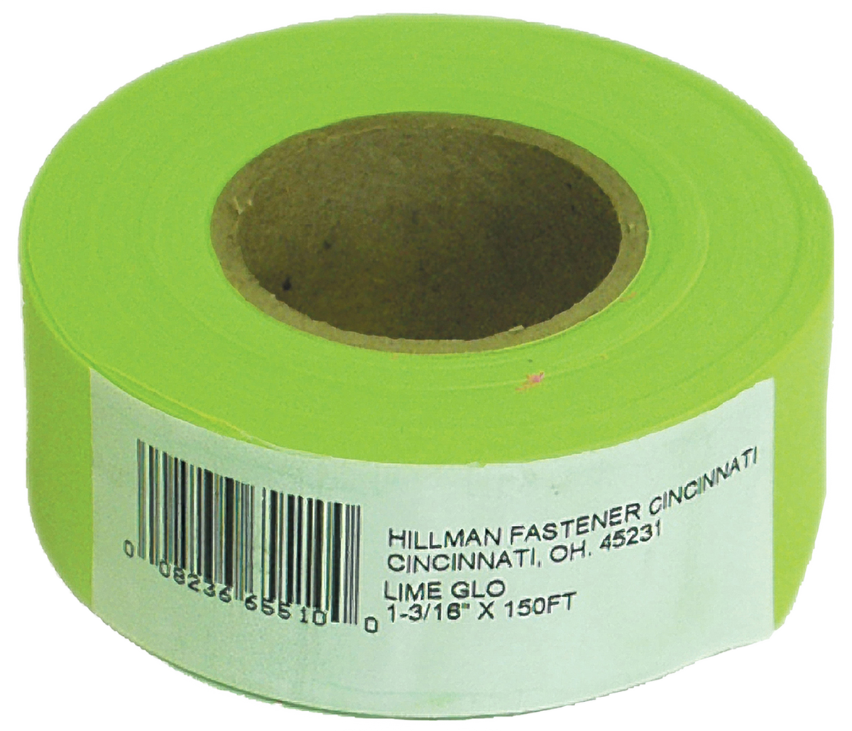 Hillman Lime Flagging Tape (1-3/16" x 150')