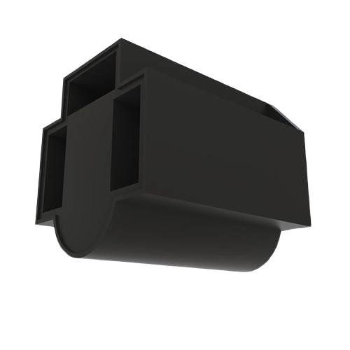 Black 3-cavity electrical connector housing designed for John Deere machinery in parts and lubricants collection under $50.
