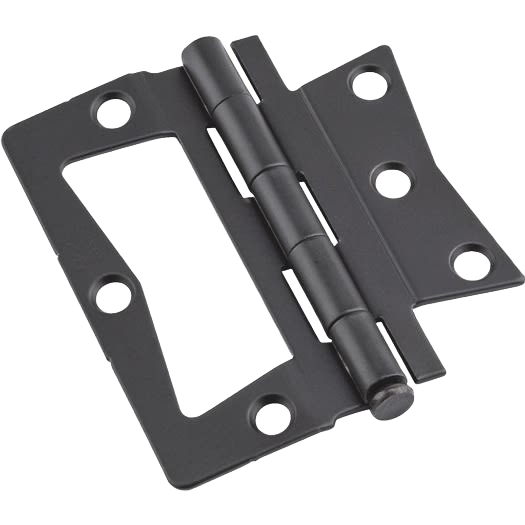 Oil rubbed bronze surface-mounted door hinge with 3-1/2 inch length for home improvement projects and door hardware tasks