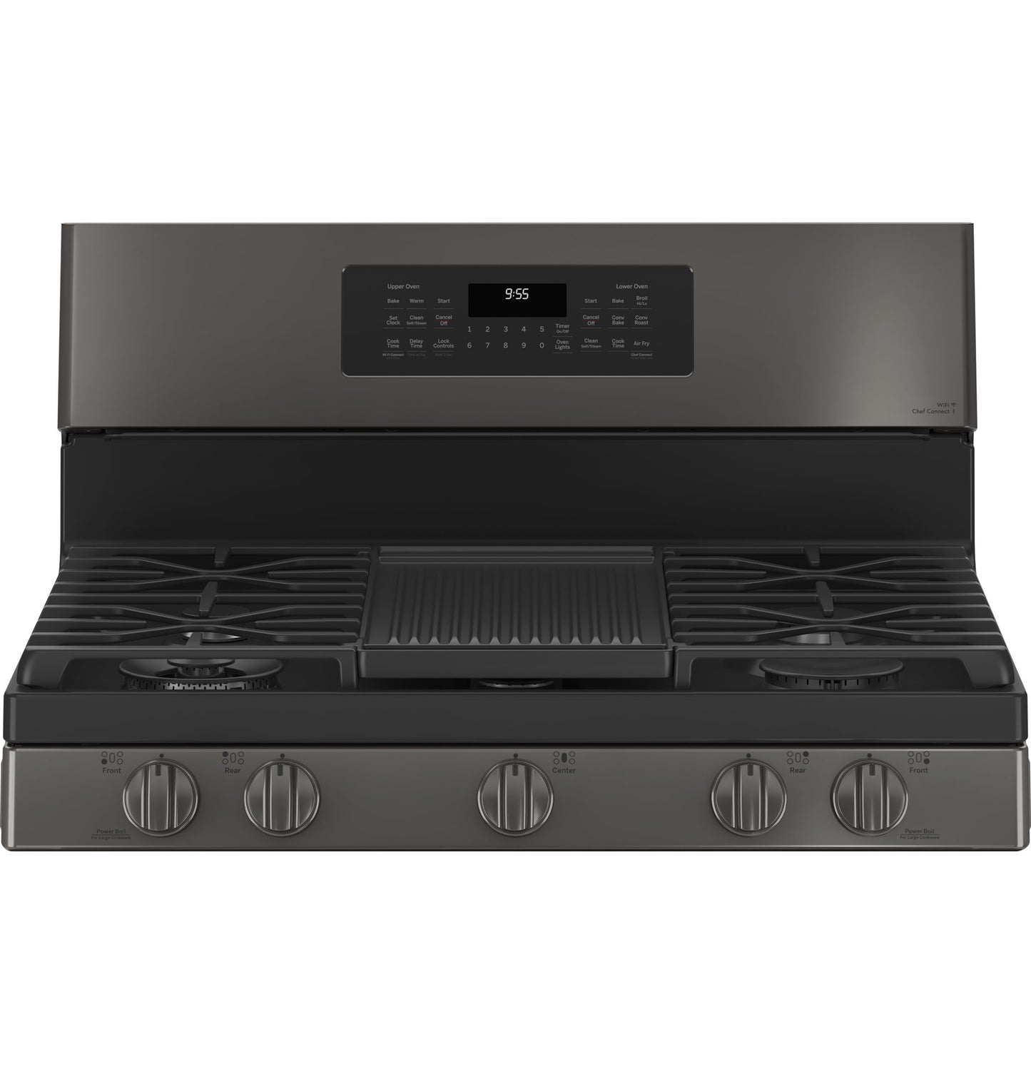 GE Profile™ 30" Free-Standing Gas Double Oven Convection Range with No Preheat Air Fry