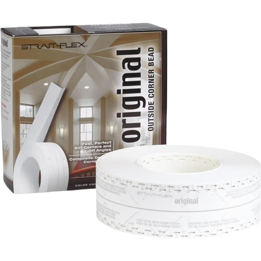 Roll of composite drywall tape for outside corners displayed with branded packaging, featured in Lumber & Building Materials and Drywall Supplies collections.