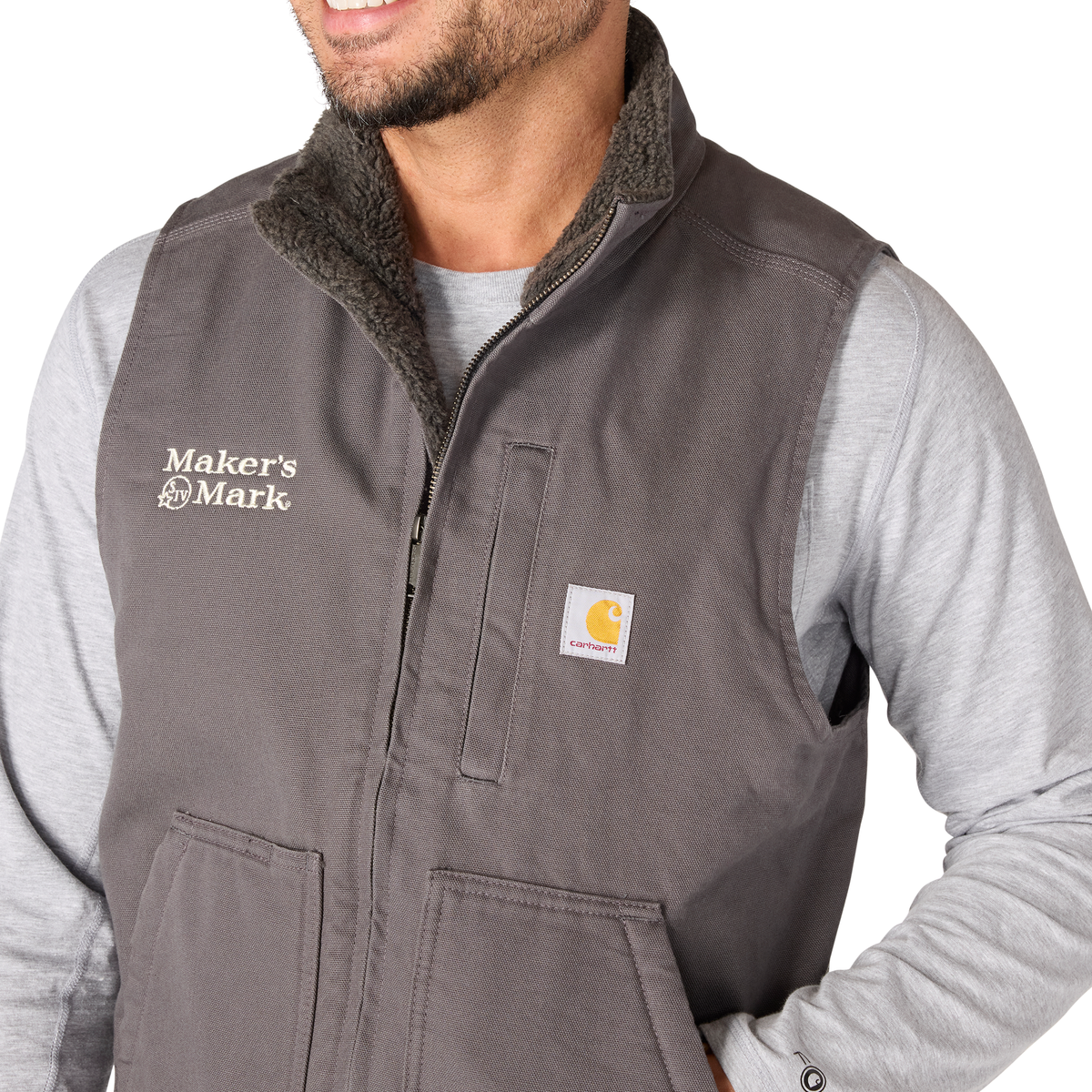 Carhartt Men's Washed Duck Mock-Neck Vest