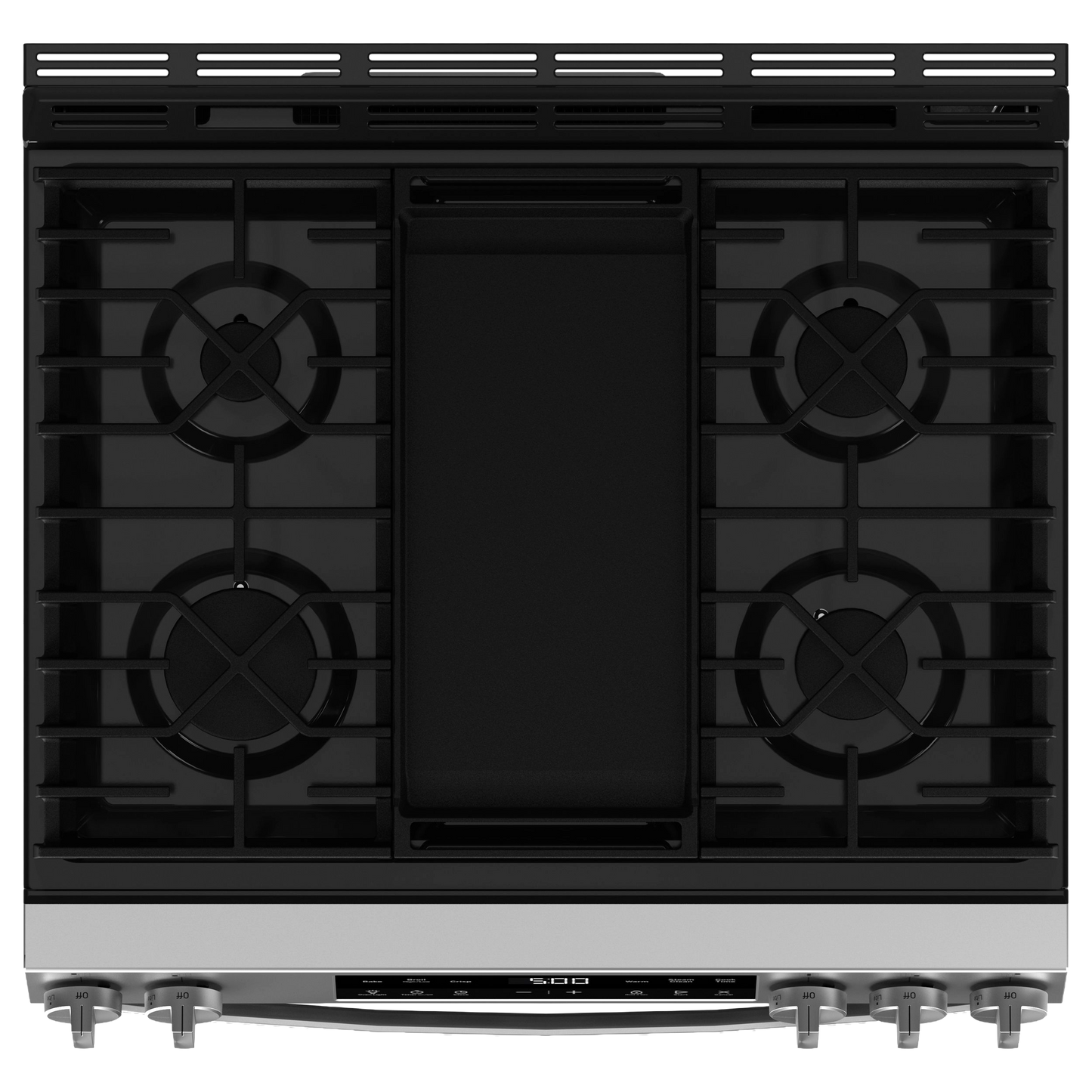 GE® 30" Slide-In Front Control Gas Range with Crisp Mode