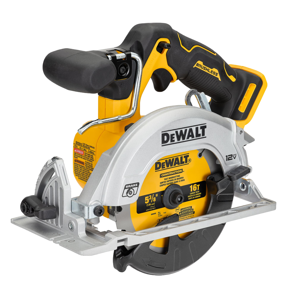 DEWALT 12V MAX* 5-3/8" Brushless Cordless Circular Saw (Tool Only)