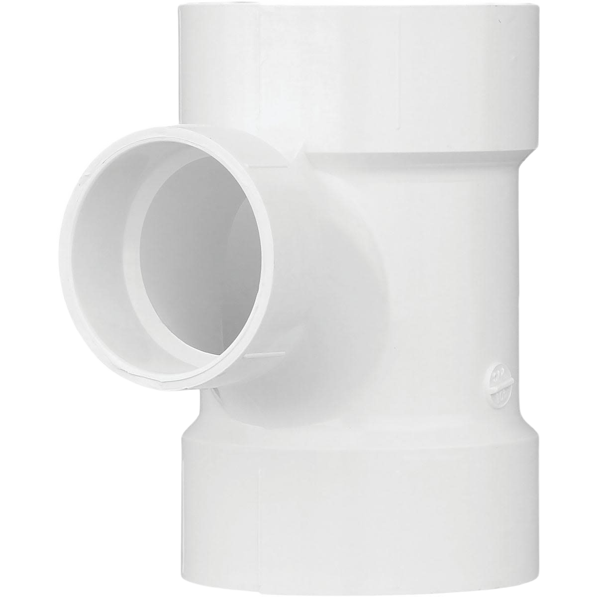 White PVC sanitary reducing tee pipe fitting for plumbing in Pipes & Fittings and Home Improvement collections