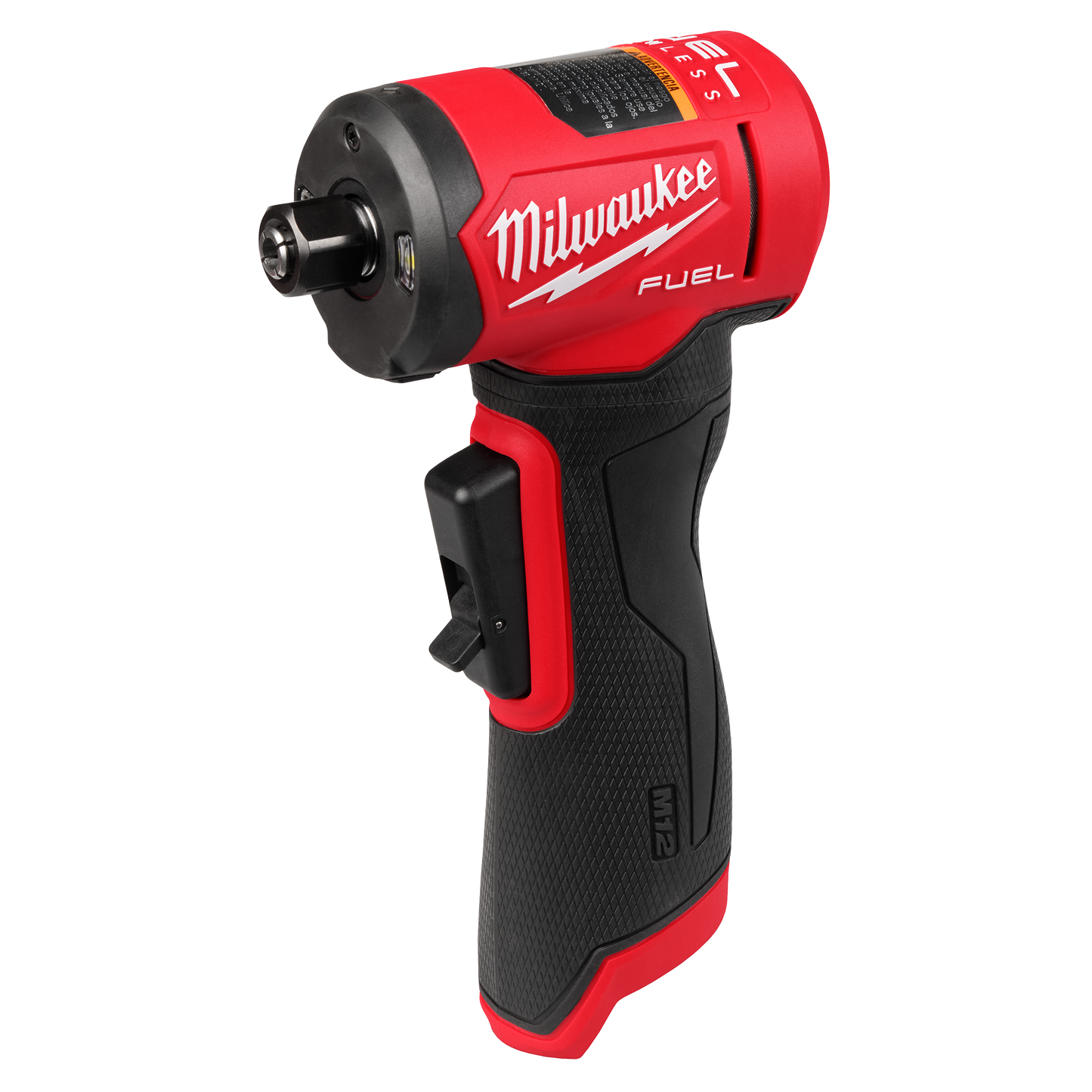 Compact red and black cordless right angle die grinder designed for precision grinding in tools and home improvement tasks
