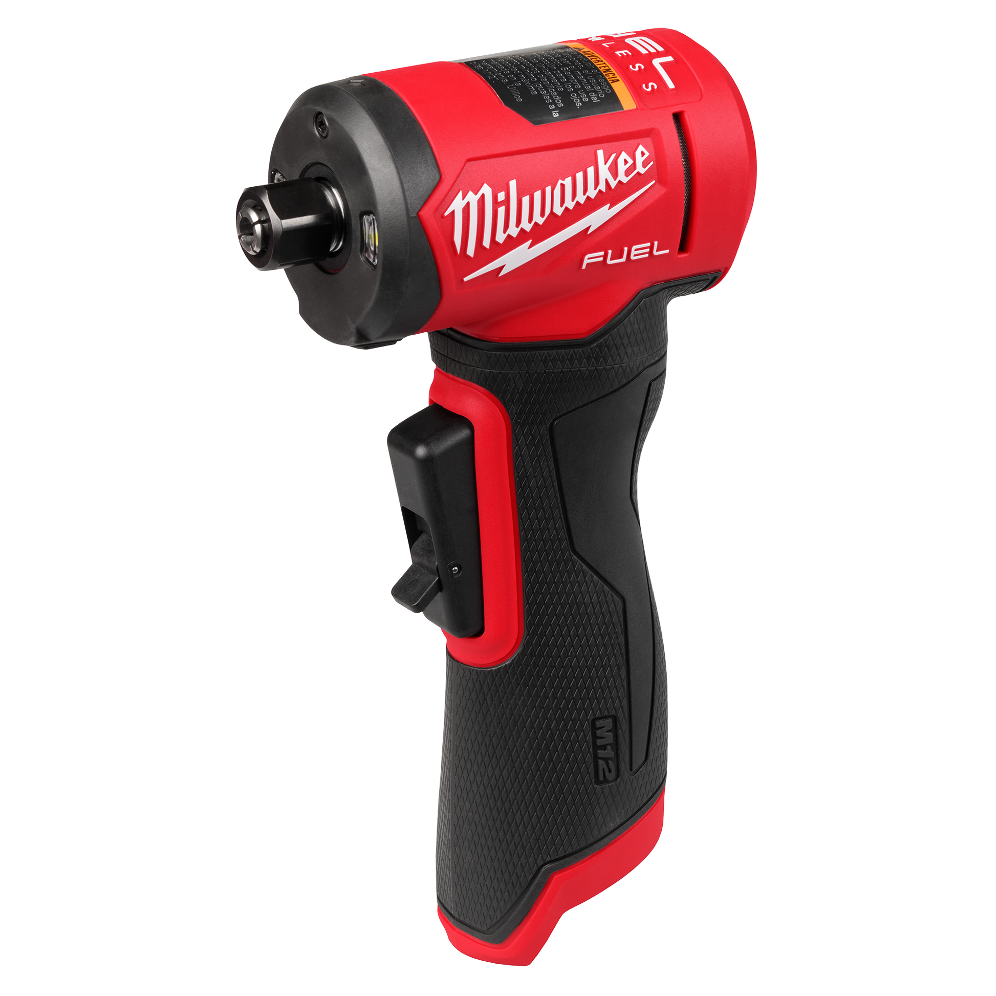Compact red and black cordless right angle die grinder designed for precision grinding in tools and home improvement tasks