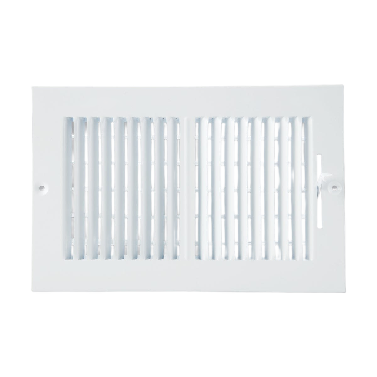 White steel wall register with adjustable vent slats for home improvement and plumbing under $50 collection