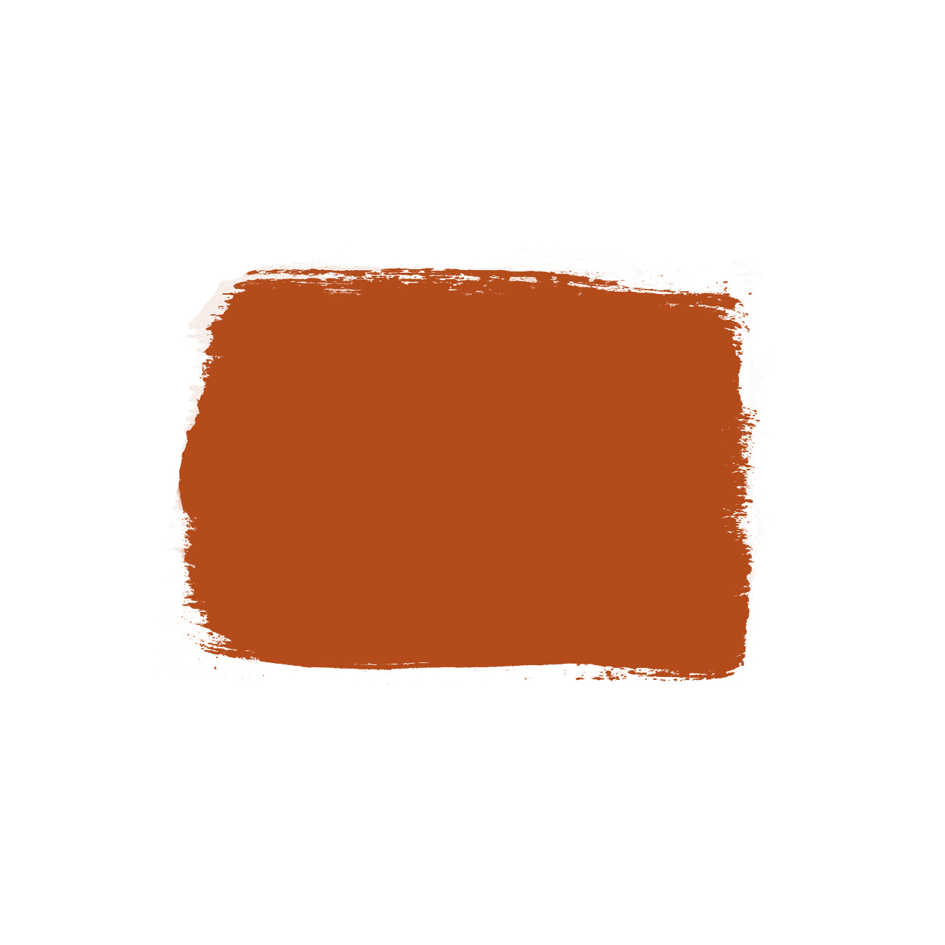 Swatch of Firethorn acrylic latex paint in rich red-orange from Specialty Paint collection for home improvement use