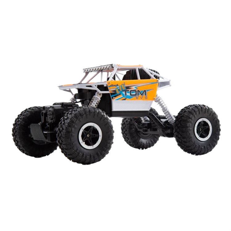 Off-road style remote control truck with large tires and suspension, for vehicles and toys collections under $100