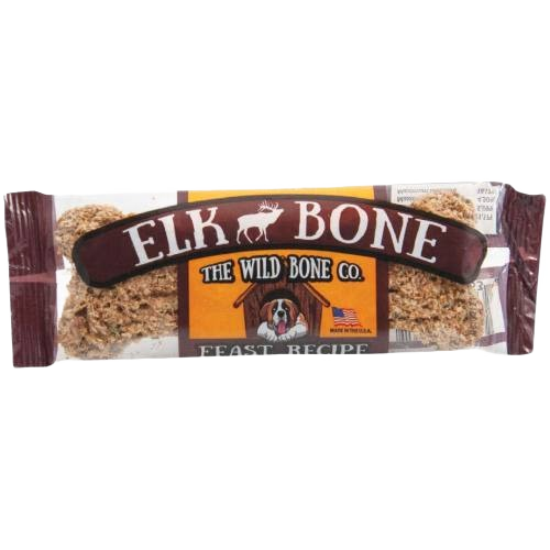 Jerky style dog treat made from elk bone, packaged for pet and animal supplies under $25 in treats category