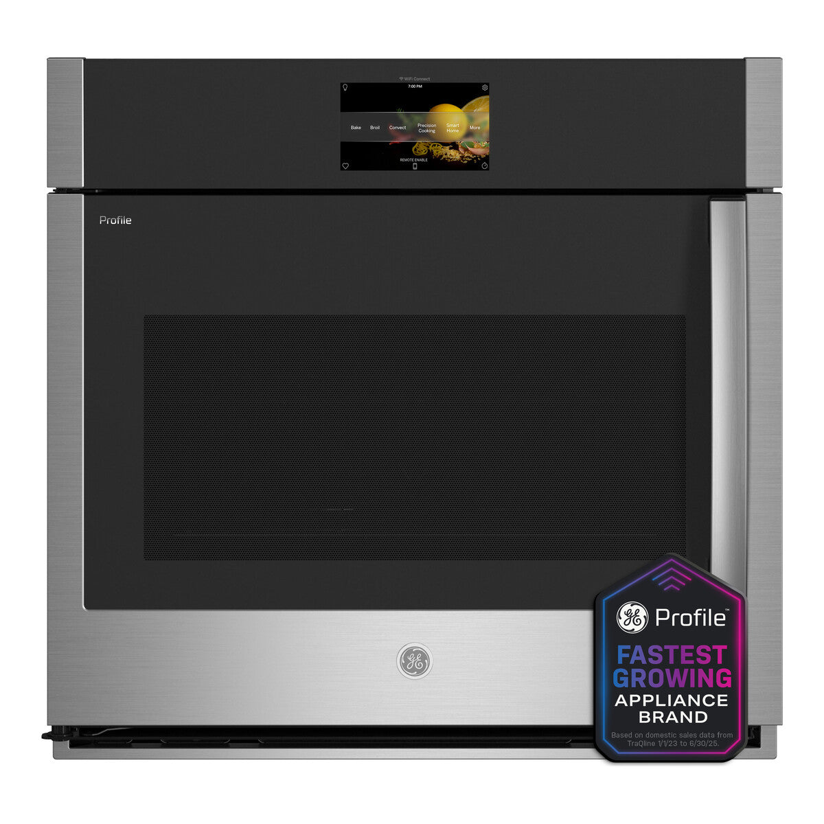 GE Profile™ 30" Smart Built-In Convection Single Wall Oven with Left-Hand Side-Swing Doors