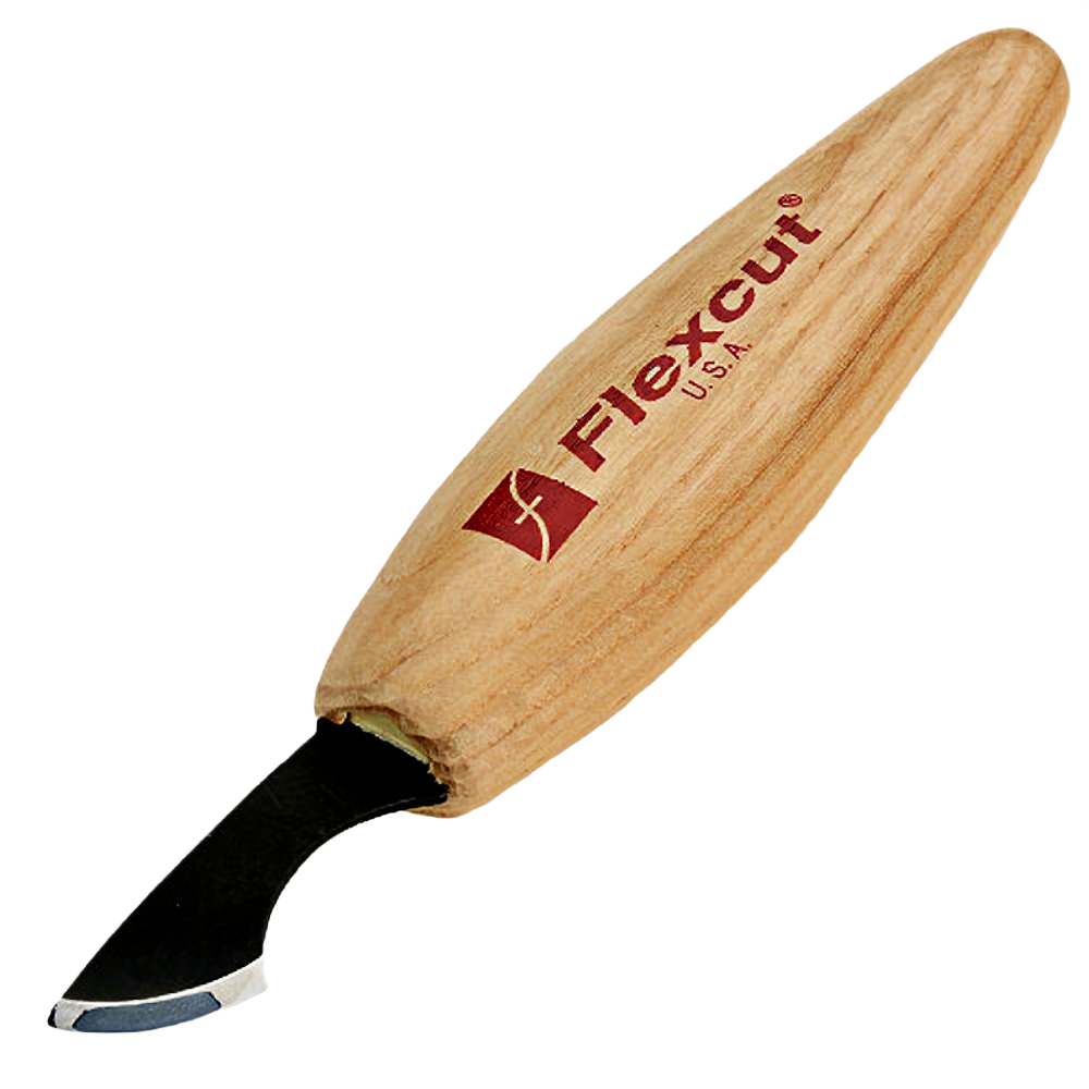 Wood carving radius knife with curved blade and wooden handle, ideal for woodworking tools and carving projects under $50