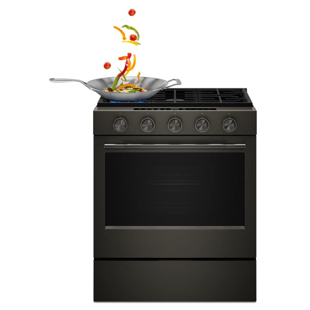 5.0 Cu. Ft. Smart Slide-in Gas Range with Convection Cooking Modes and 2-in-1 Burner