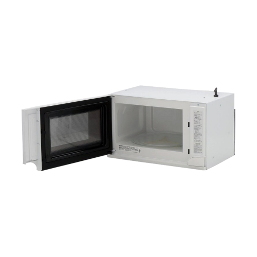 White countertop microwave with open door and sensor cooking controls in Microwaves and Kitchen & Kitchenware collections