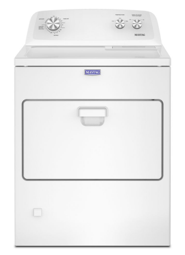 White top load gas dryer with wrinkle prevention and large capacity from washers and dryers collection