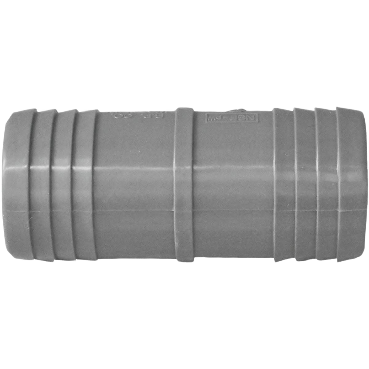 Gray polypropylene insert coupling for polyethylene pipe connections in plumbing and pipes & fittings under $50 collections