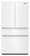 White French door refrigerator with flexible temperature drawer and spacious family-sized capacity from kitchen appliances collection