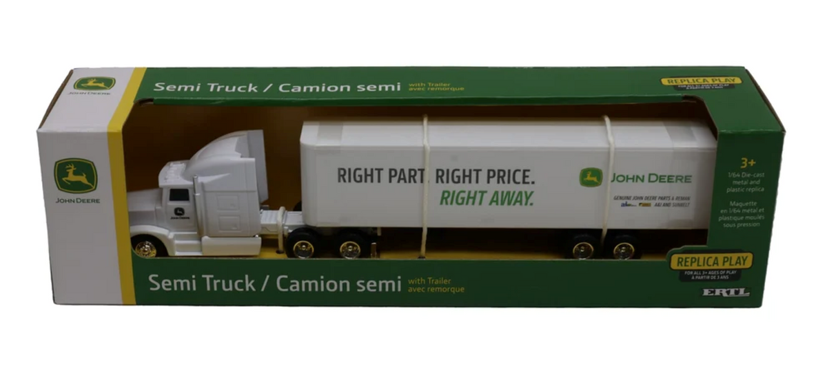 TOMY John Deere LP86739 1/64 Scale John Deere Parts Semi Truck