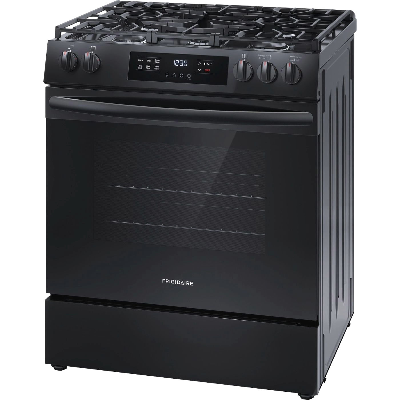 30" Front Control Gas Range with Steam Clean