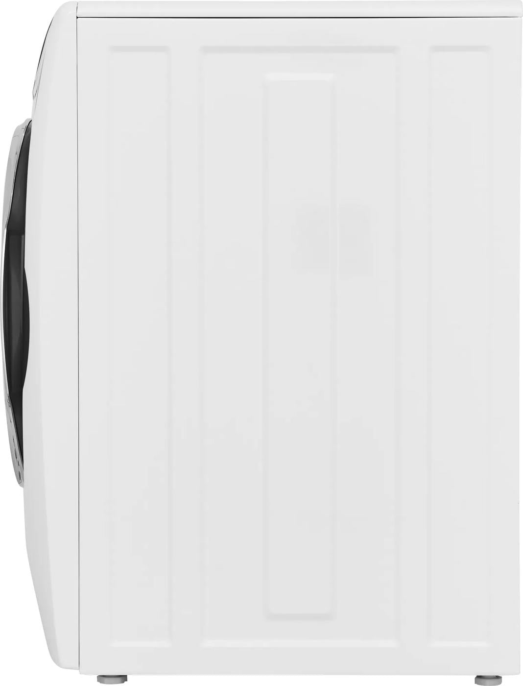 Side view of white front load washer from washers and dryers appliances collection
