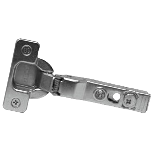 Nickel-plated 125° soft-close metal hinge with press-in design for cabinet hardware and furniture accessories collections