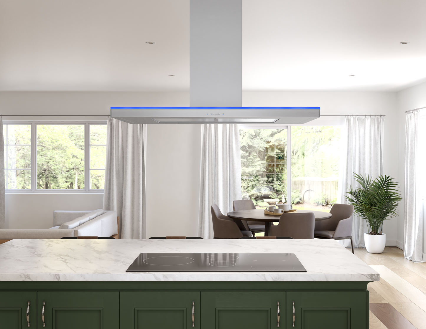 Luce Island Hood 90cm LED 600 CFM ACT