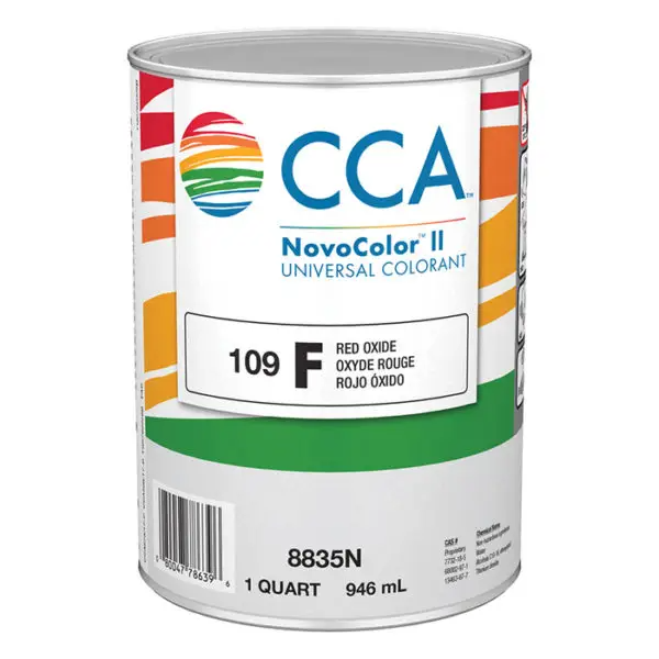 One quart can of red oxide universal colorant from the Paint & Supplies collection for home improvement projects