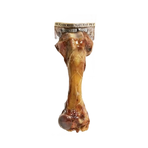 Natural smoked ham bone dog treat in clear packaging for pet and animal supplies under $50 collections
