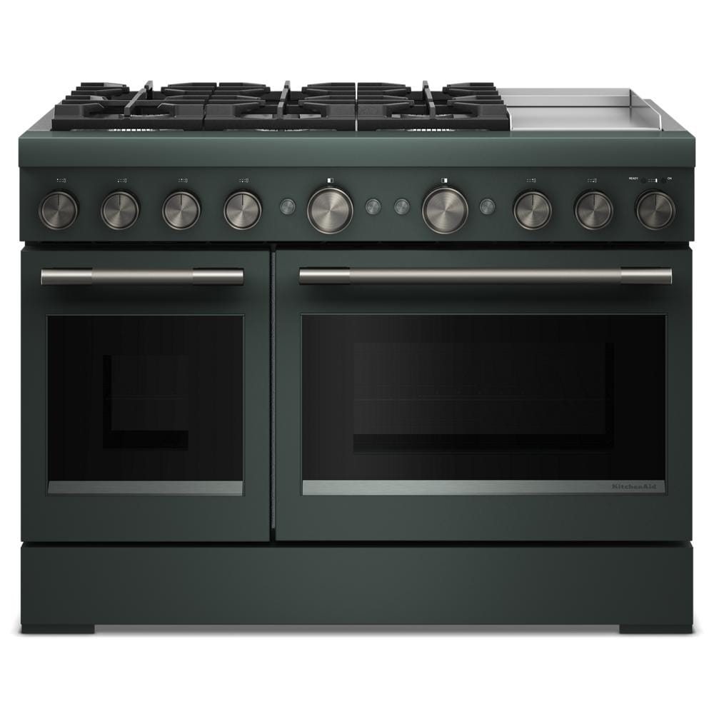 48-Inch 6 Burner Commercial-Style Dual Fuel Range with Griddle