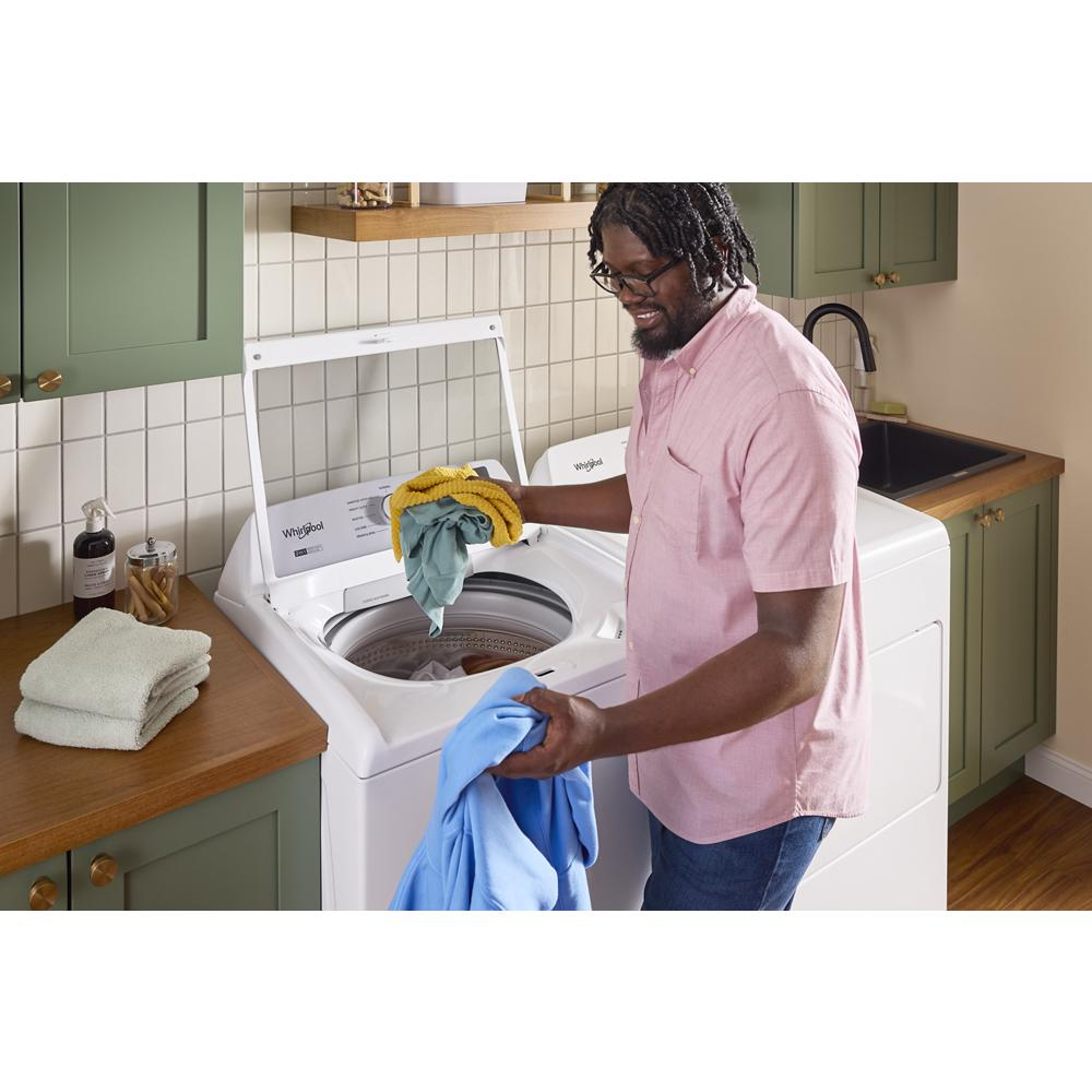 4.2–4.3 Cu. Ft. Whirlpool® Top Load Washer with 2-in-1 Removable Agitator and Soft Close Glass Lid