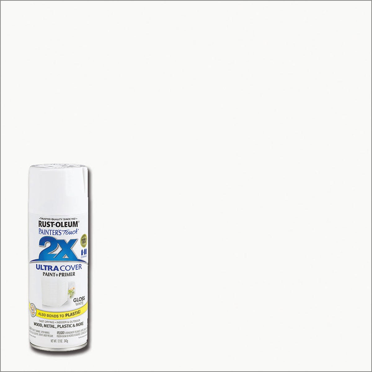 Rust-Oleum white gloss spray paint and primer can for home improvement in spray paint and under $50 collections