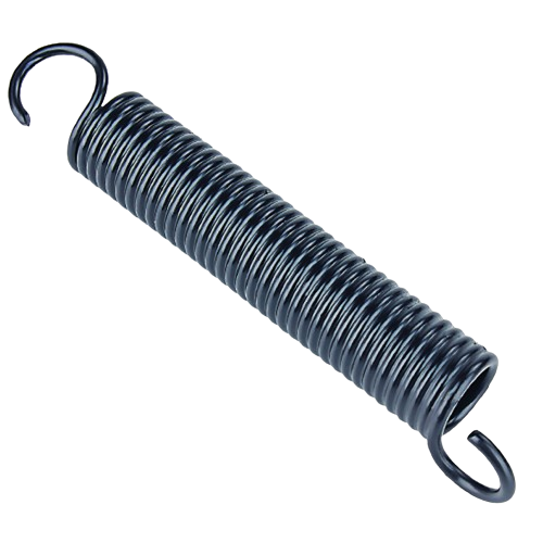 Coiled metal extension spring with hooked ends for John Deere parts and home improvement tools collections