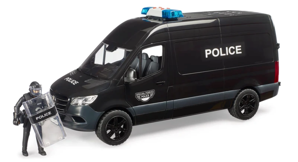 Bruder 02685 Mercedes-Benz Sprinter Police Special Forces with Police Figure