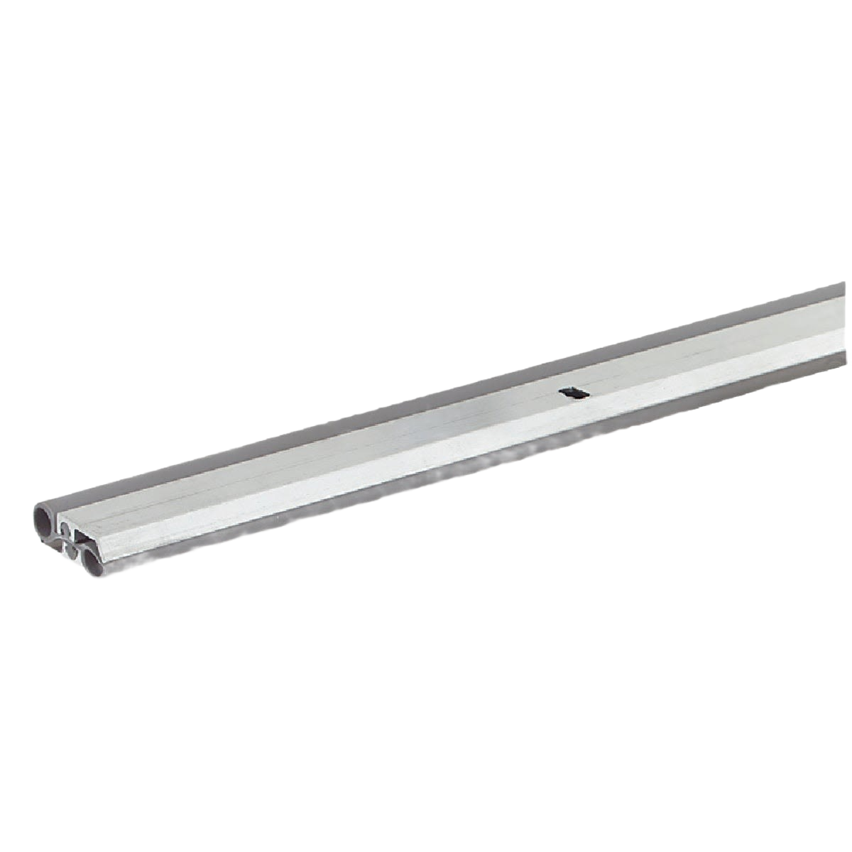 Aluminum strip with dual hollow rubber seals designed for door jamb weatherproofing in home improvement use