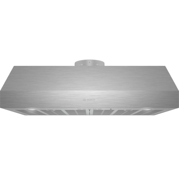 Stainless steel undercabinet range hood with mesh filters and sleek modern design for kitchen ventilation and home improvement