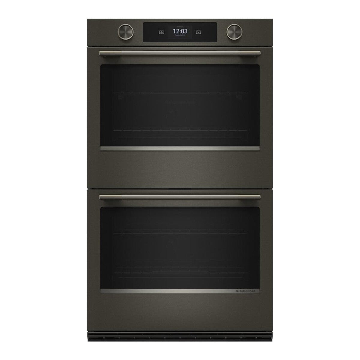 30-inch Smart Electric Double Wall Oven with Intelligent Cooking Camera - Black Ore