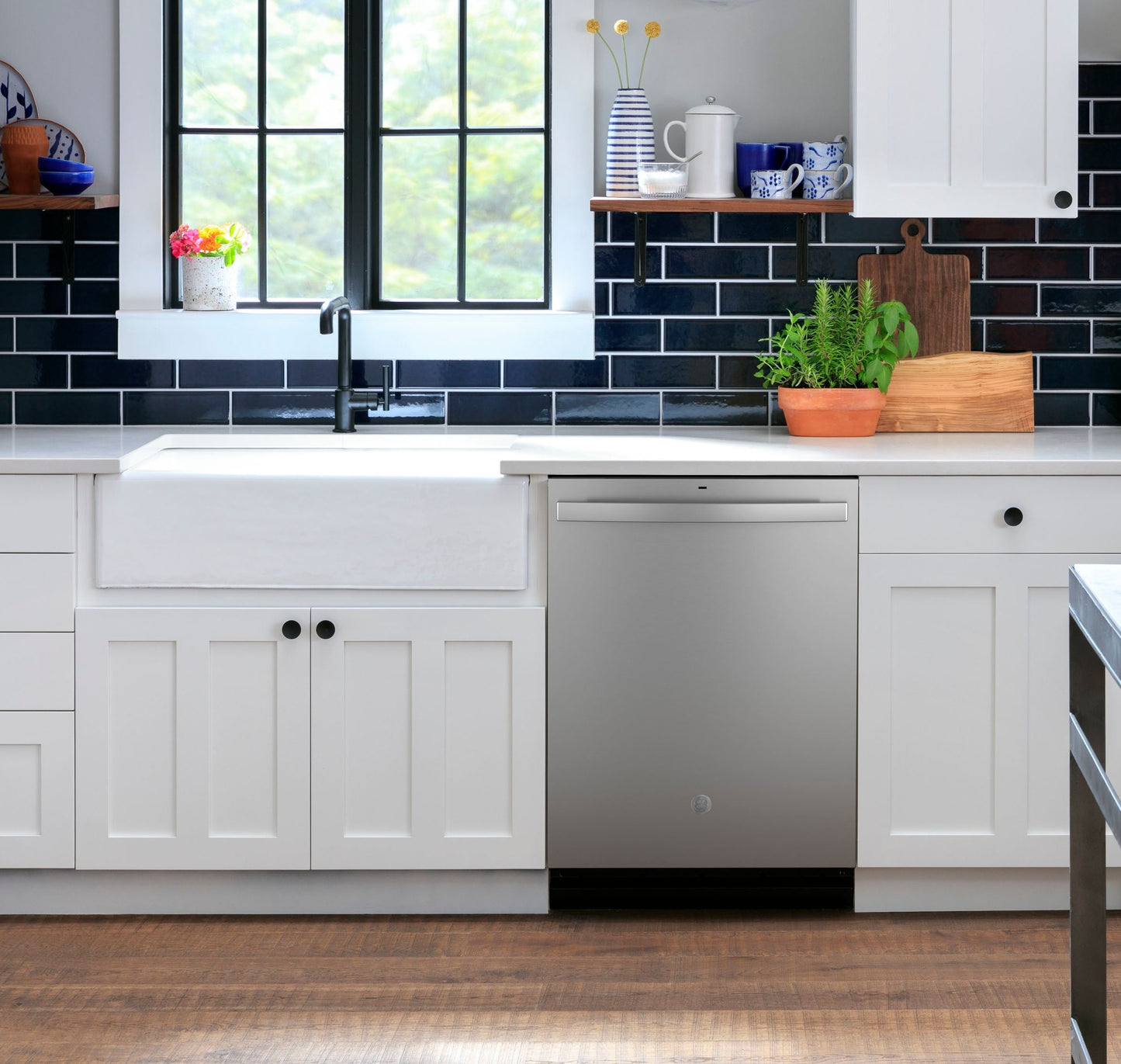GE® ENERGY STAR® Top Control with Plastic Interior Dishwasher with Sanitize Cycle & Dry Boost
