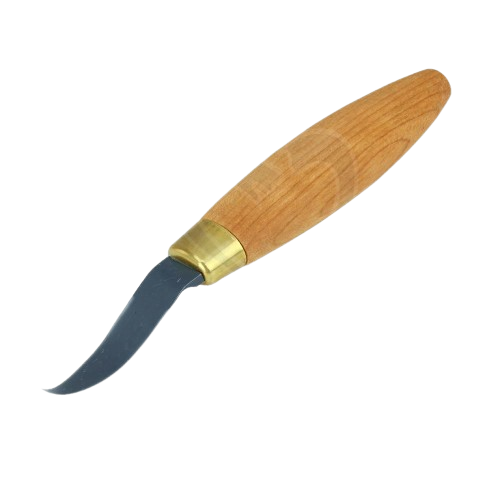 Wood handle carving hook knife with curved blade for detailed woodworking in home improvement tools collection