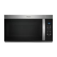 Stainless steel over-the-range microwave with digital control panel and preset cooking options from kitchen appliances collection