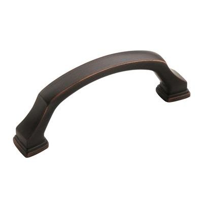 Oil-rubbed bronze cabinet pull with 3-inch center spacing for hardware and furniture accessories under $50 collections