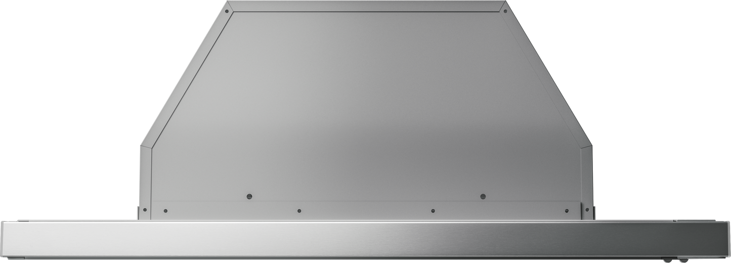 sleek stainless steel under cabinet range hood with LED lighting for kitchen appliances and home improvement collections