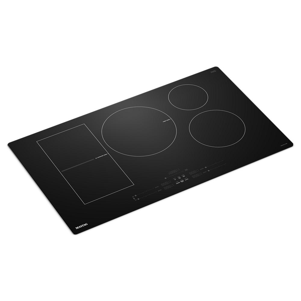 Black 36-inch induction cooktop with four cooking zones and touch controls from Induction Cooktops collection