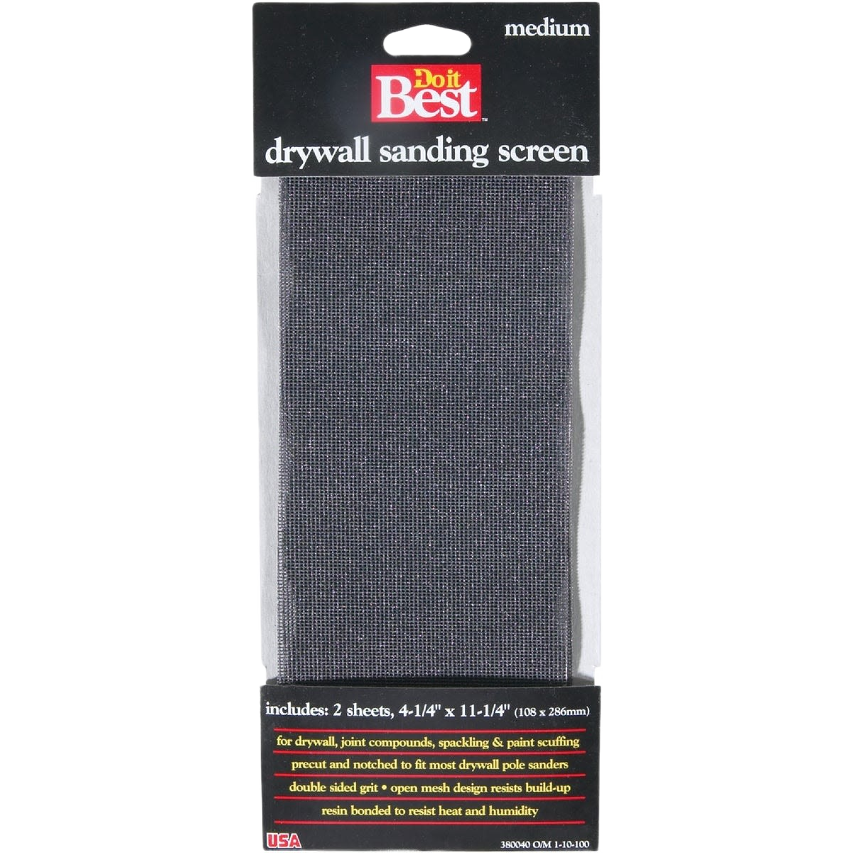 Do it Best medium grit precut drywall sanding screens in 2-pack for sanding and finishing in home improvement collections