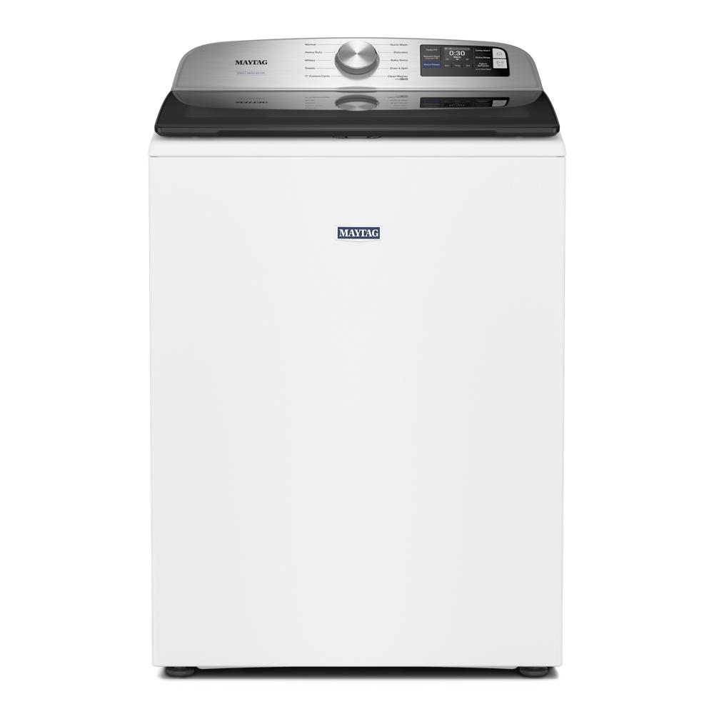 White top load washing machine with digital controls from Washers and Appliances collections