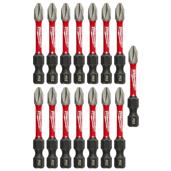 Milwaukee SHOCKWAVE™ Impact Duty™ PH2 Bits, 15-Pack – Hartville