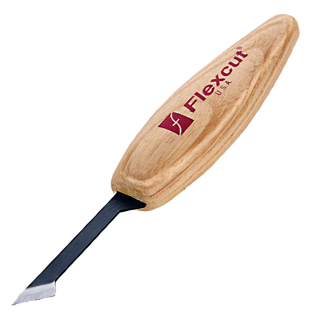 Wood handle detail skew carving knife with steel blade for precise woodworking and carving under $50 tools
